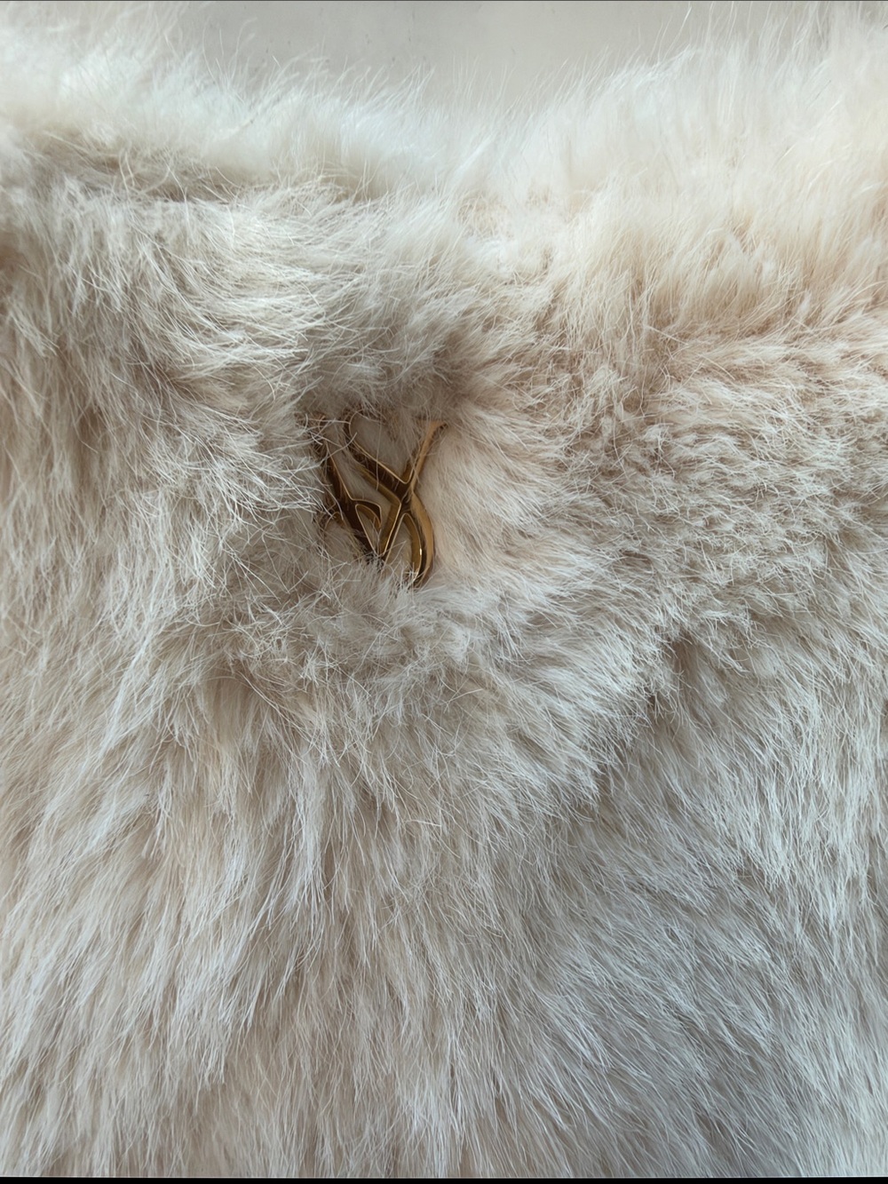 Victoria's Secret Cream Faux Fur Tote Bag - Picture 4 of 11